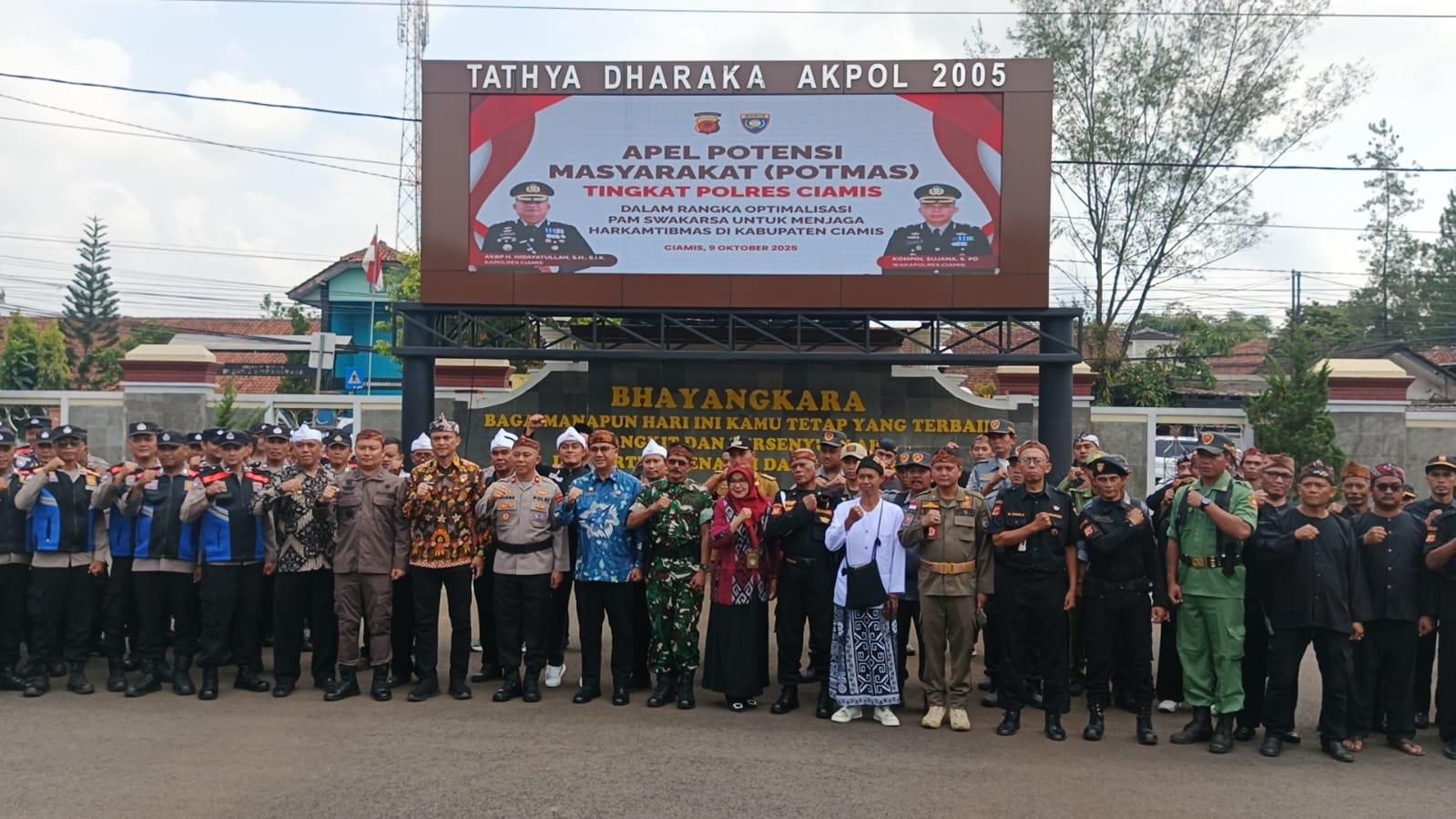 Polres Ciamis Gelar Apel Potensi Masyarakat, Dorong Peran Aktif Warga Jaga Kamtibmas