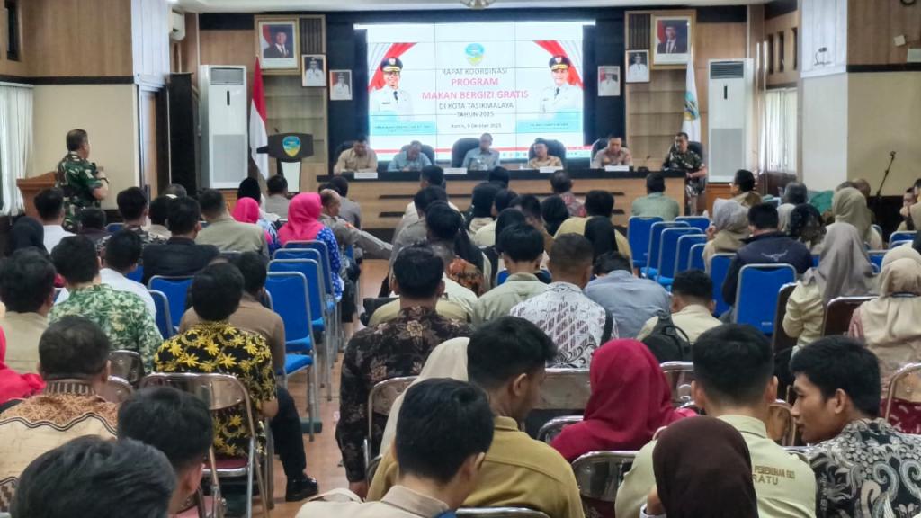 Pemkot Tasikmalaya Gelar Rakor Program MBG, Viman Singgung Dapur yang Belum Miliki SLHS