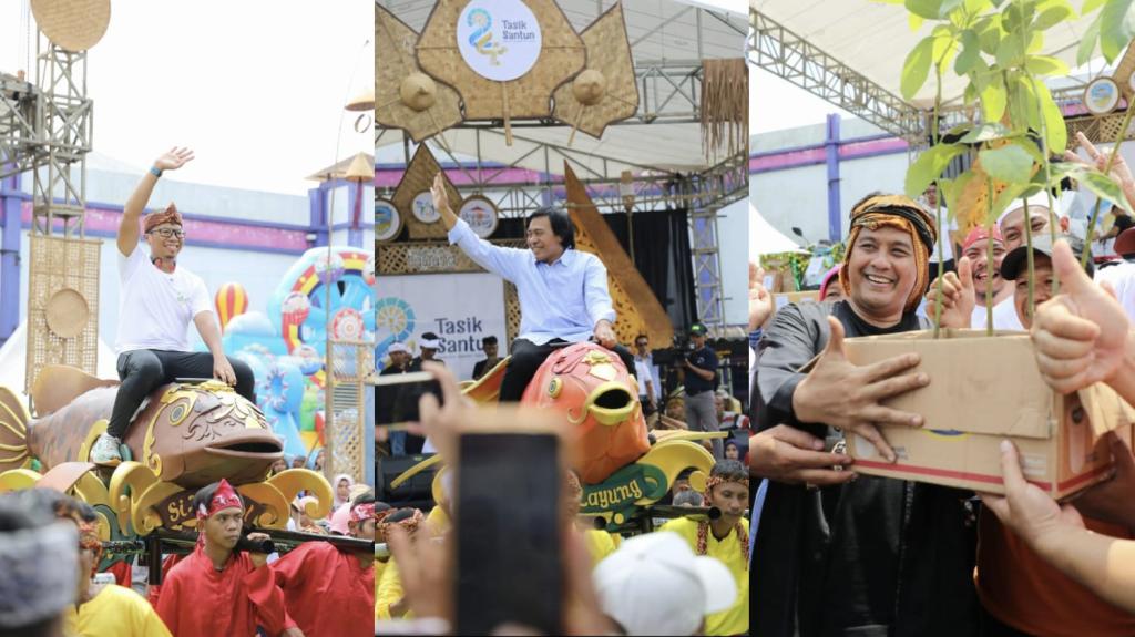 Komeng Semarakkan Raksa Budaya Santun HUT ke-24 Kota Tasikmalaya di Kecamatan Tawang