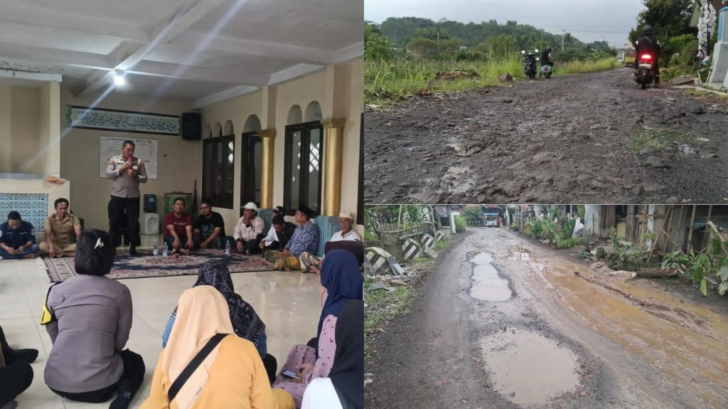 Warga Sukalaksana Tasikmalaya Curhat ke Kapolres, Jalan Rusak 18 Tahun Belum Tersentuh Perbaikan