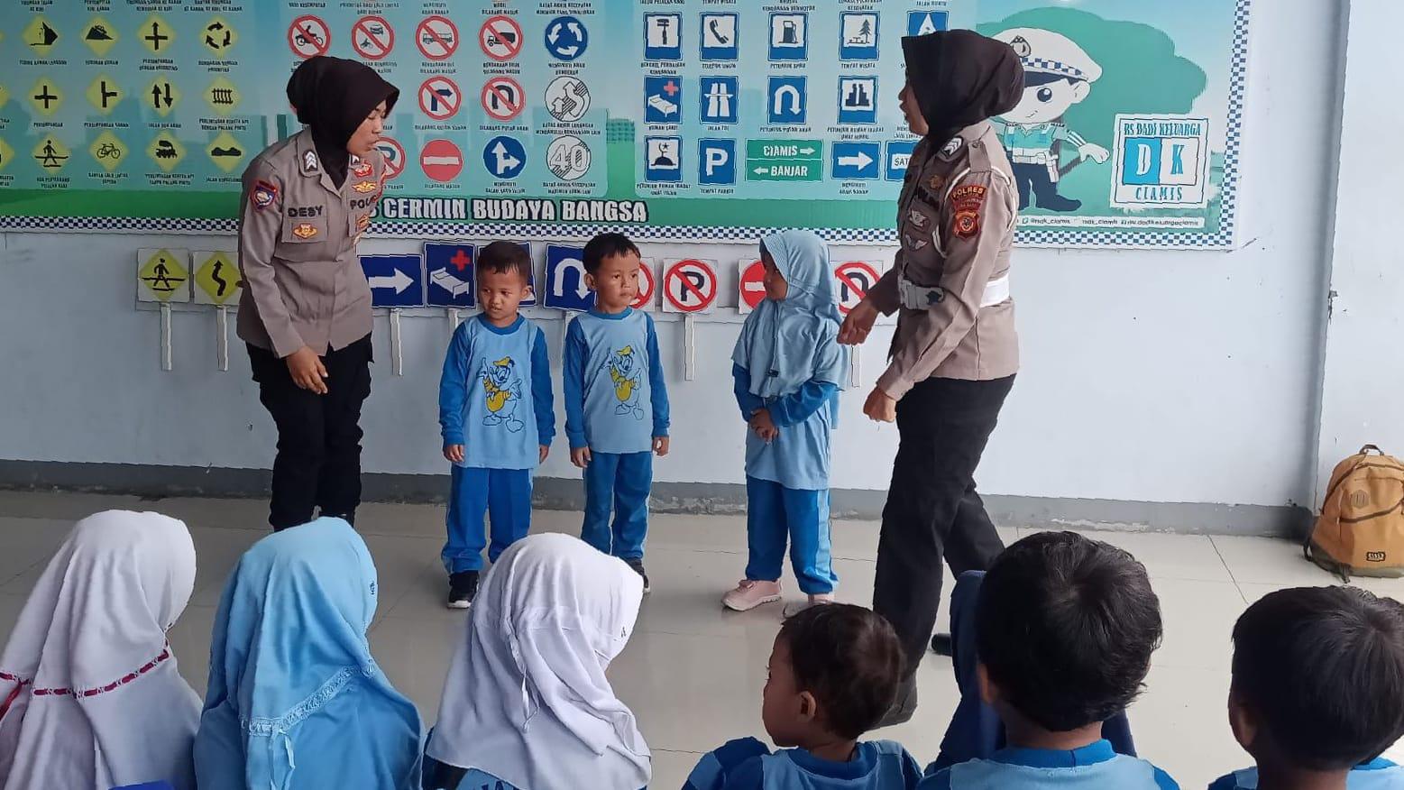 Lewat Program Polsanak, Satlantas Polres Ciamis Tanamkan Tertib Lalu Lintas Sejak Dini