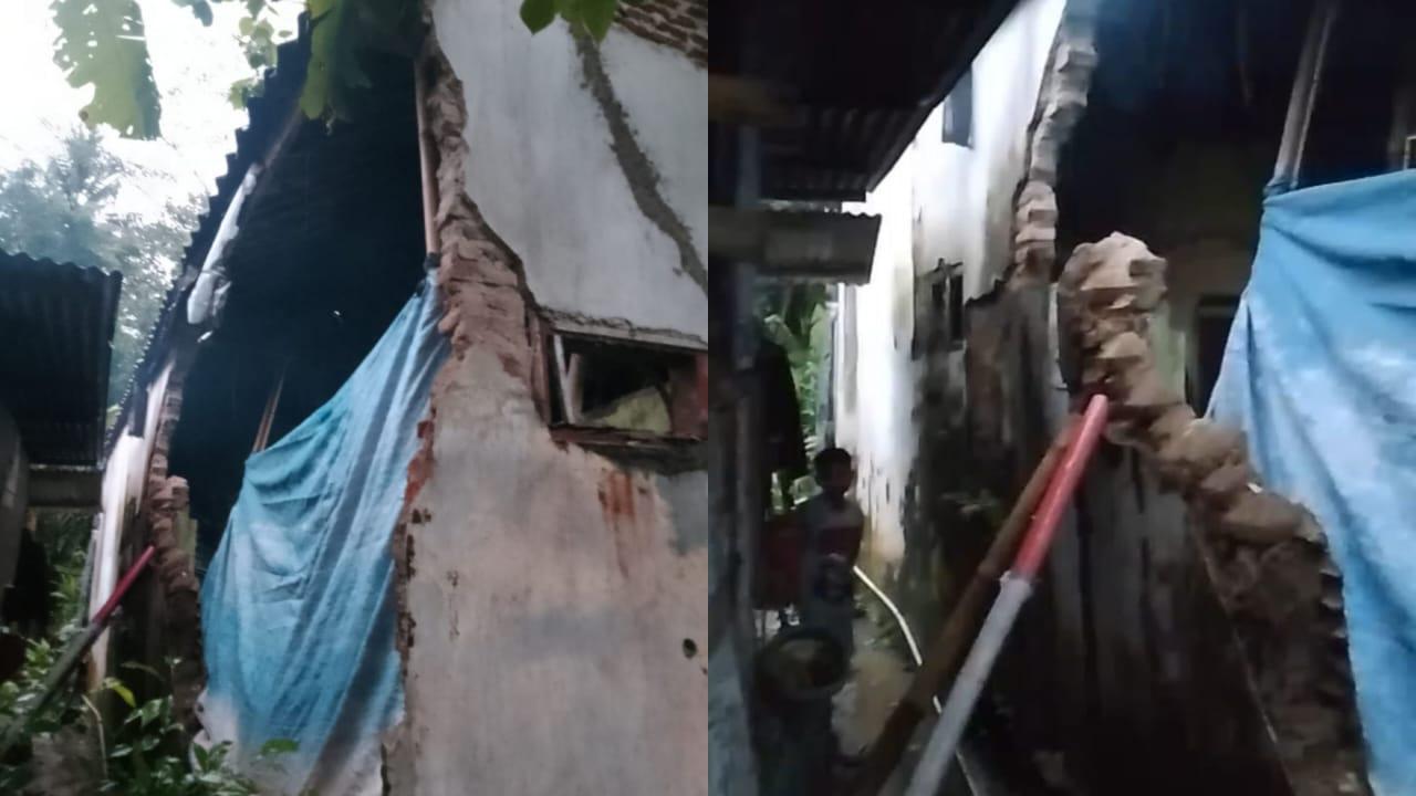 Dapur Rumah Warga di Kota Banjar Ambruk Setelah Diguyur Hujan Deras
