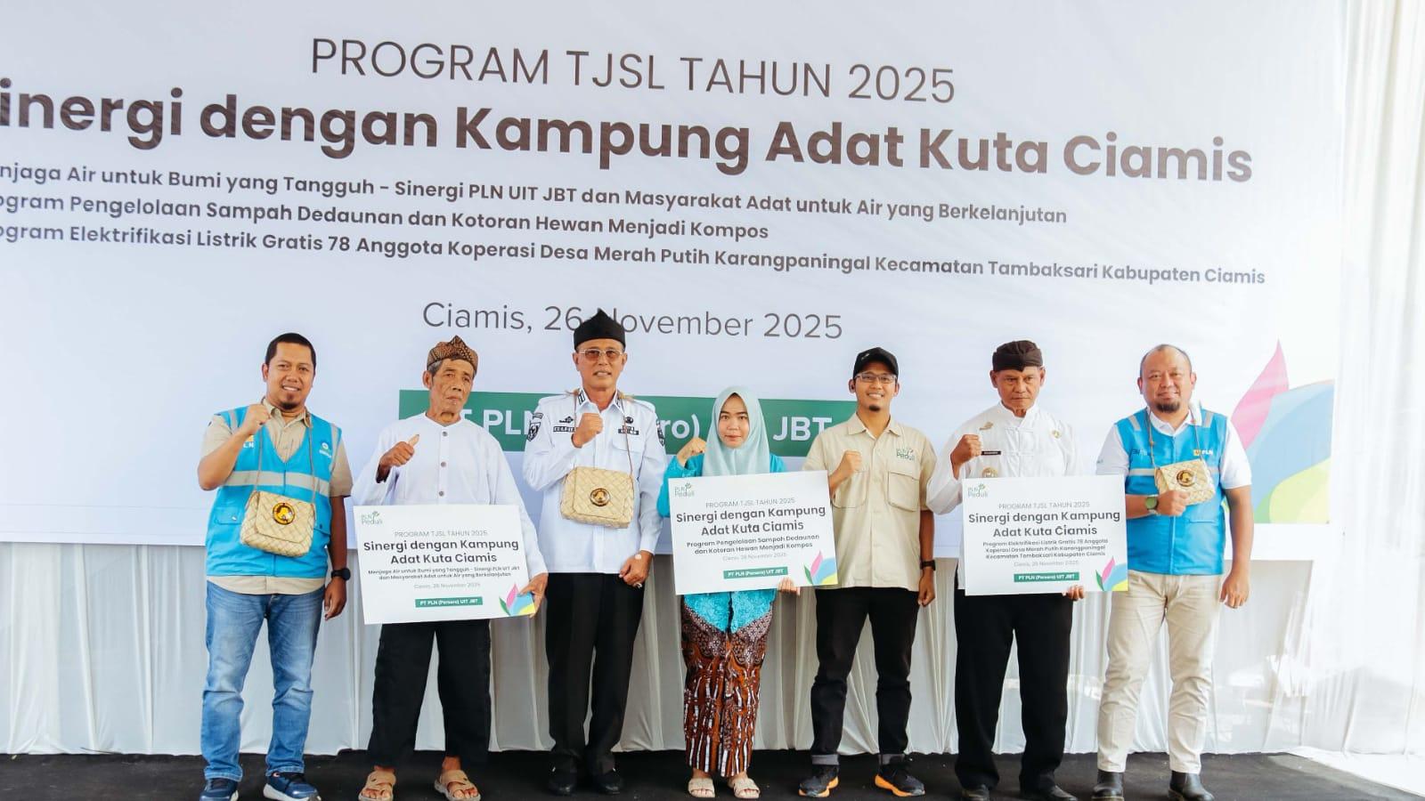 PLN Perkuat Kampung Adat Kuta Lewat Program TJSL, Pemkab Ciamis Siapkan Penguatan Infrastruktur