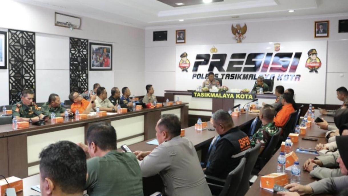 Rakor Lintas Sektoral Antisipasi Bencana Alam, Kapolres Tasikmalaya Kota: Perkuat Komunikasi dan Koordinasi