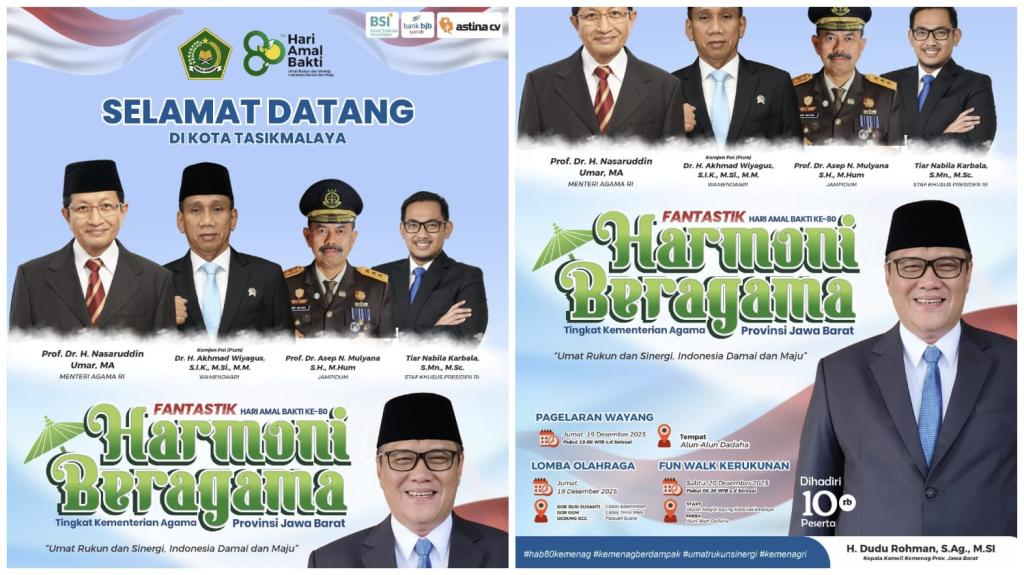 Kanwil Kemenag Jabar Akan Gelar Kegiatan Harmoni Beragama di Tasikmalaya pada Peringatan HAB Ke-80