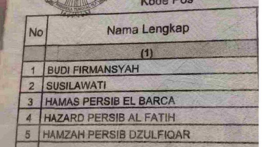 Bobotoh Sejati di Banjar Beri Nama Persib untuk Tiga Anak Laki-Lakinya
