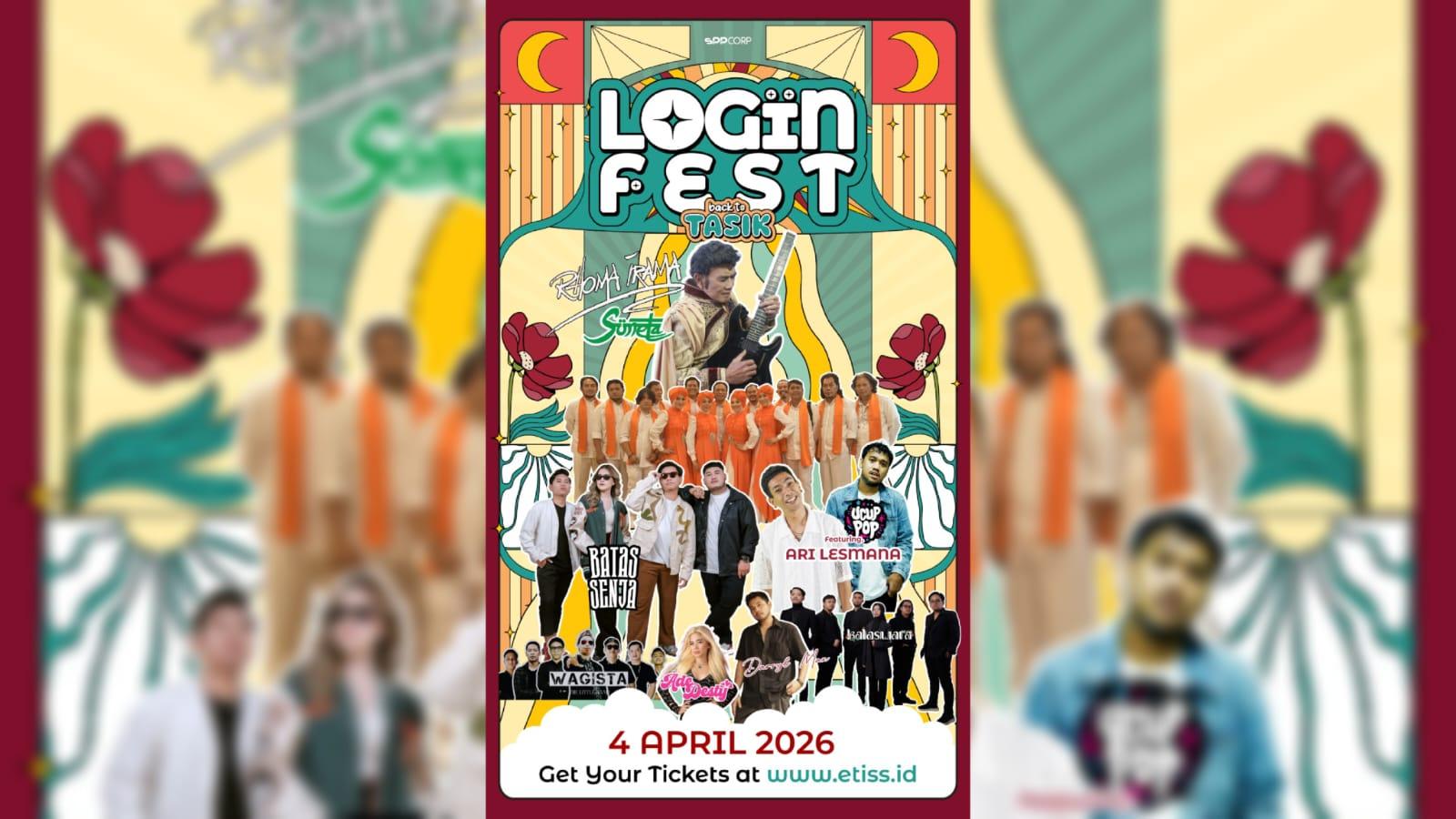 LOGIN Fest Back to Tasik 2026, Kembalinya Sang Raja Dangdut Rhoma Irama ke Tasikmalaya