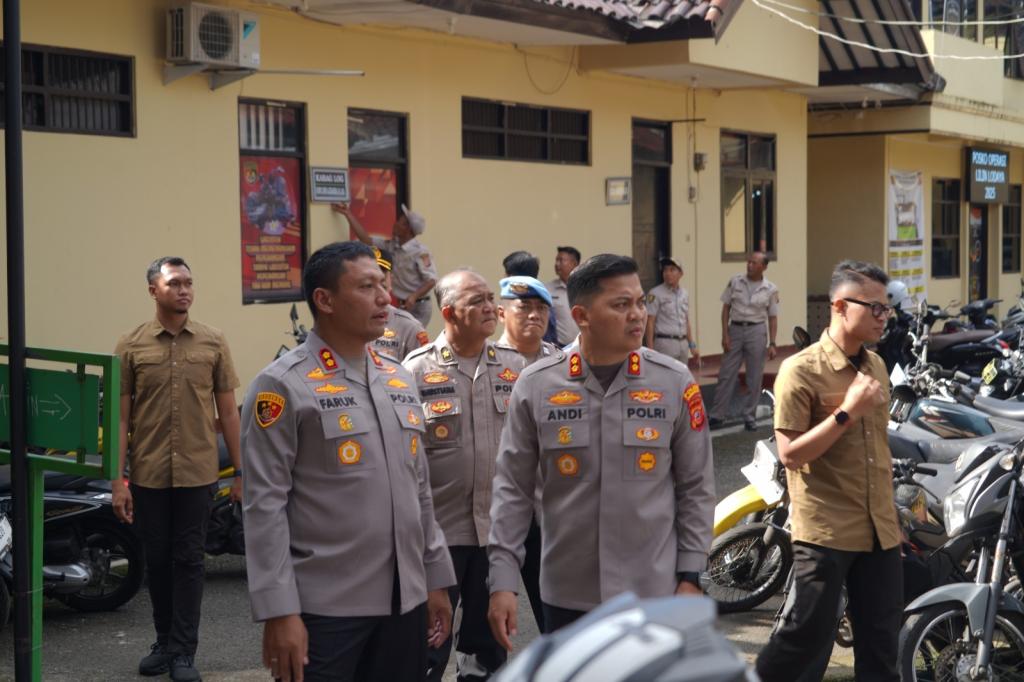 Hari Pertama Dinas, Kapolres Tasikmalaya Kota AKBP Andi Purwanto Cek Sarana Prasarana Polres