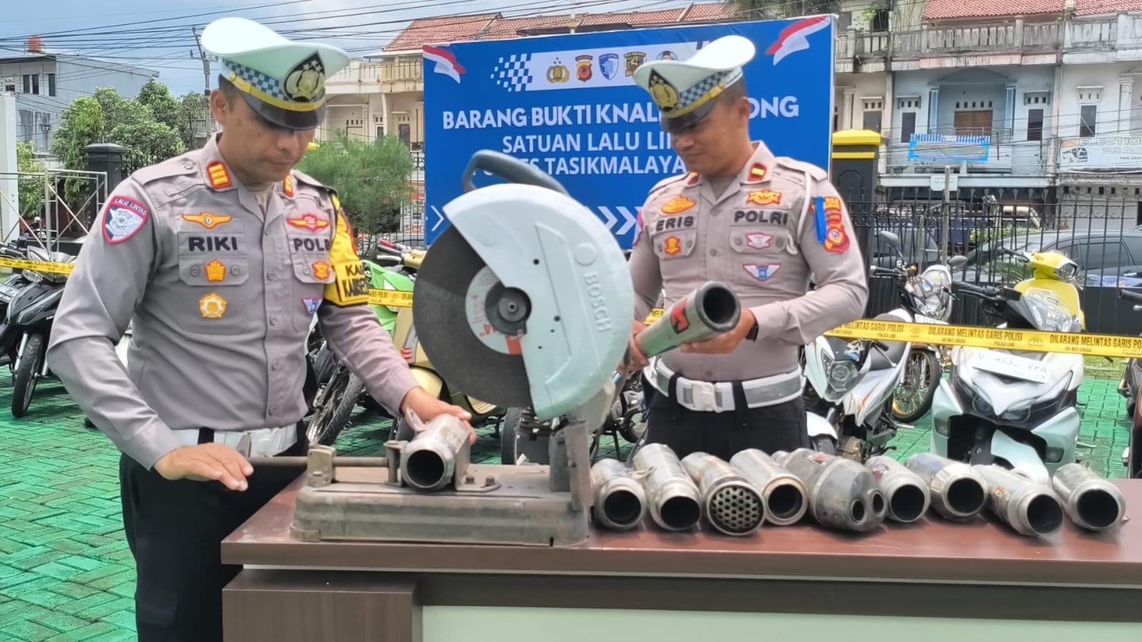 Operasi Keselamatan Lodaya 2026, Satlantas Polres Tasikmalaya Kota Tindak 90 Kendaraan Berknalpot Brong