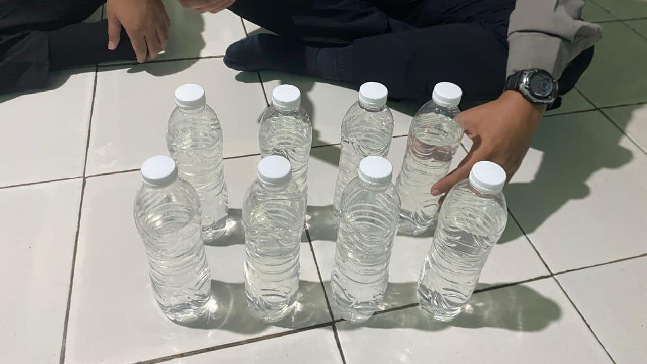 Operasi Pekat Ramadan, Sat Samapta Polres Ciamis Sita Botol Miras Arak Bali