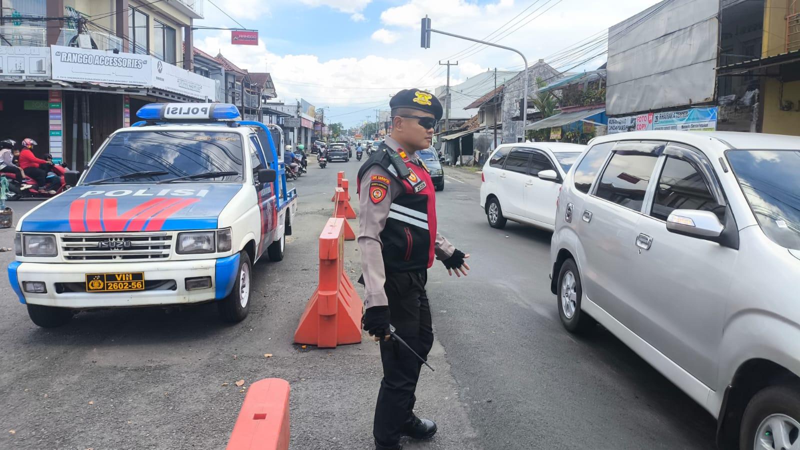 Satgas Preventif Polres Ciamis Intensifkan Patroli Roda Dua Urai Kepadatan Jalan Nasional III Pasca-Lebaran