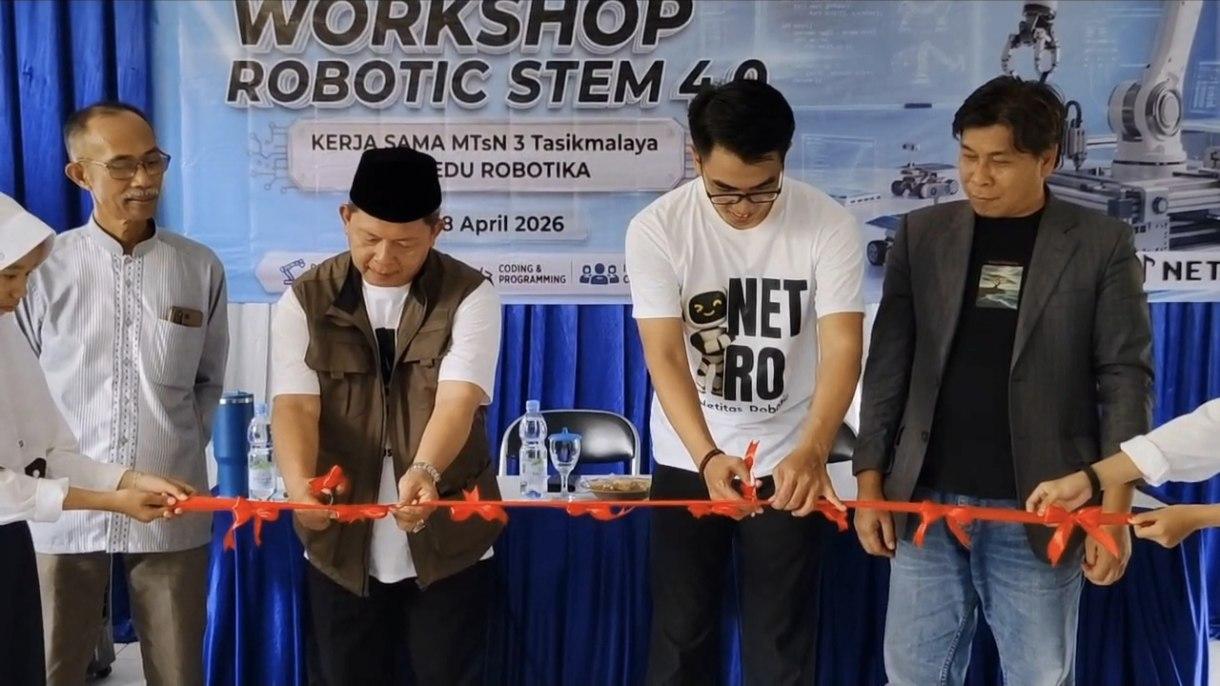 MTsN 3 Tasikmalaya Luncurkan Kelas Robotic STEM, Kemenag Apresiasi Inovasi Digital Madrasah