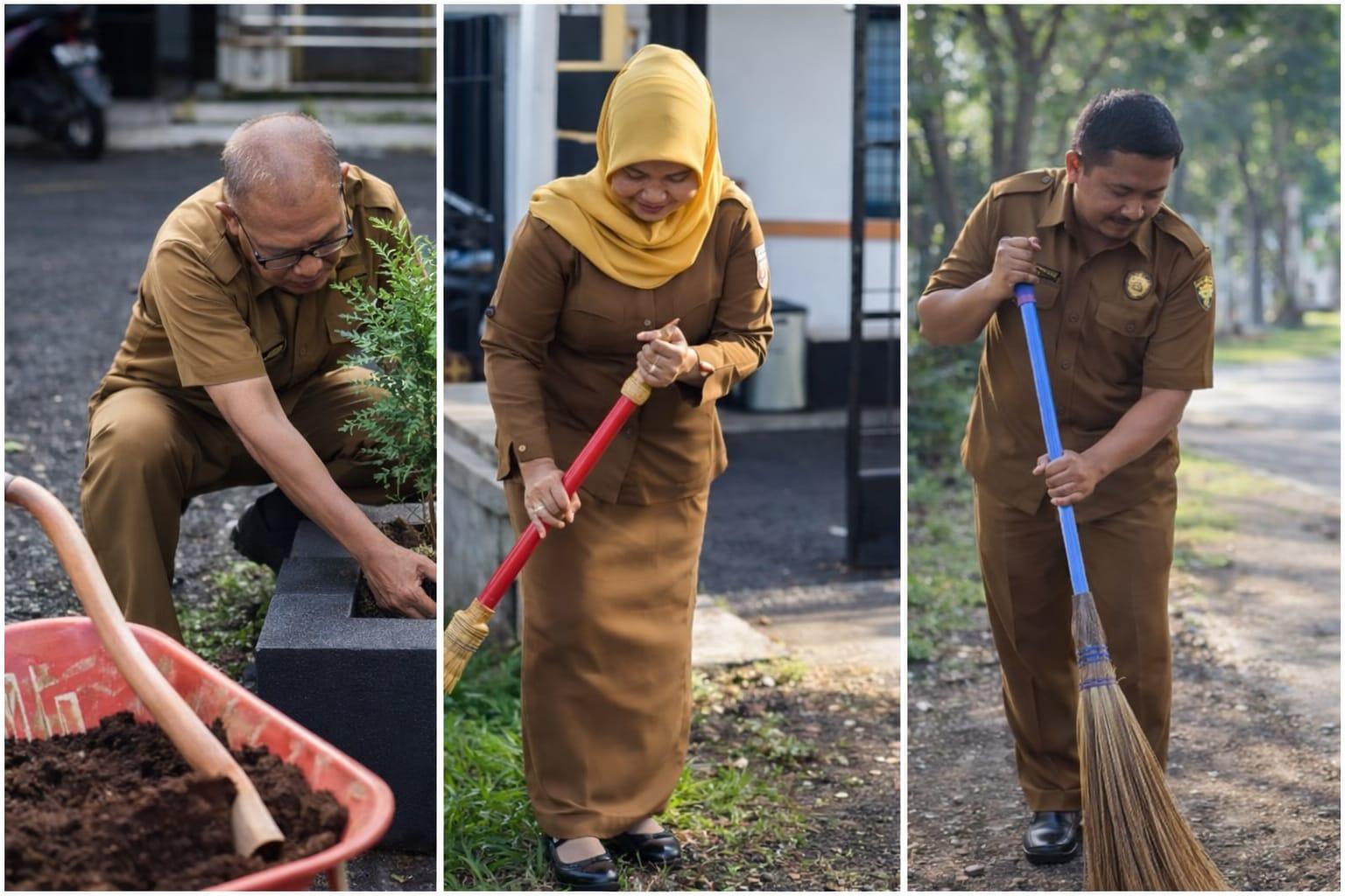 Opsih 30 Menit Tiap Selasa, Disbudpora Ciamis Dorong Budaya Bersih di Lingkungan Kerja