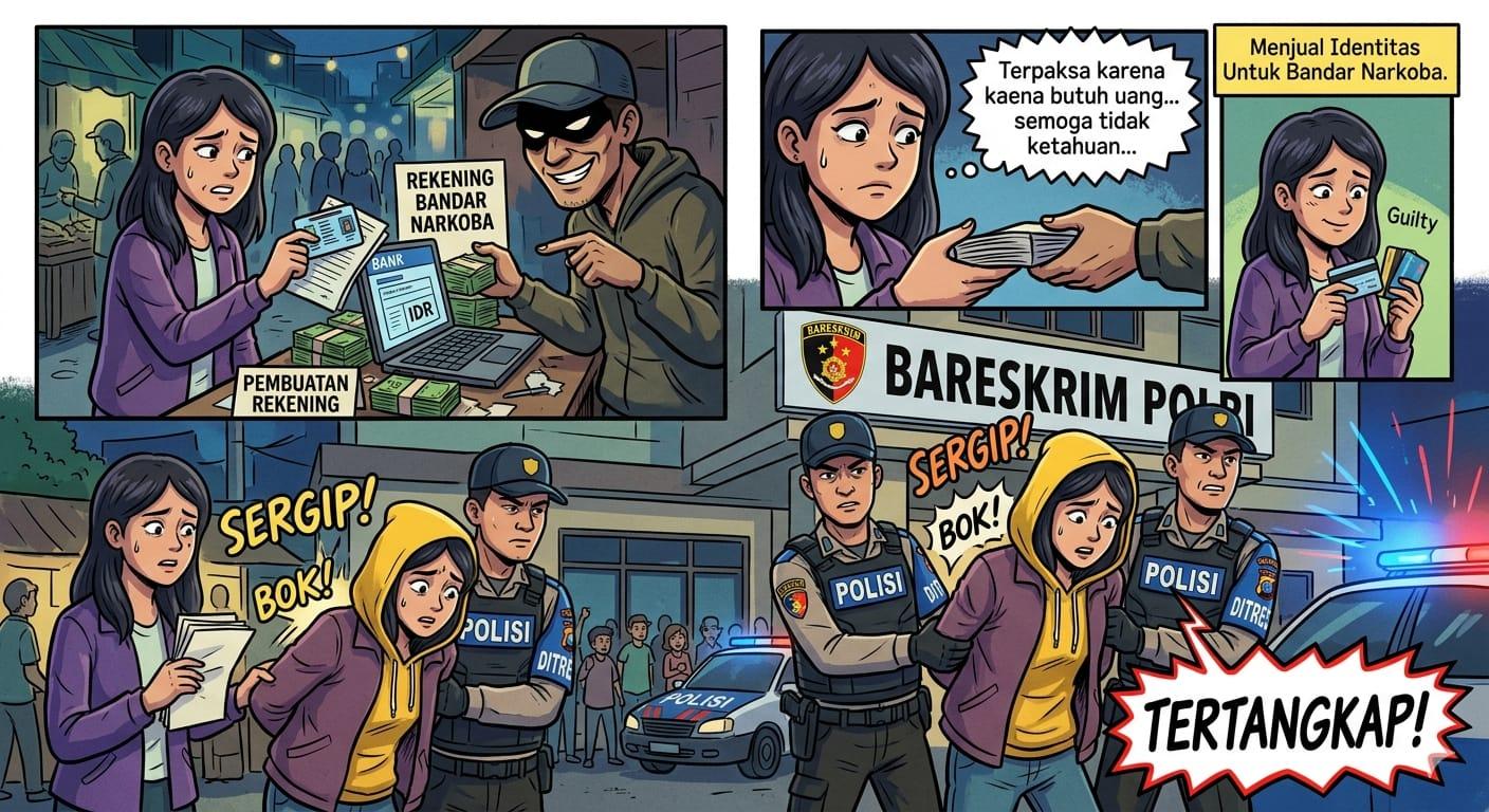 Sediakan Rekening Penampungan Narkoba, Wanita Asal Cineam Tasikmalaya Diringkus Bareskrim