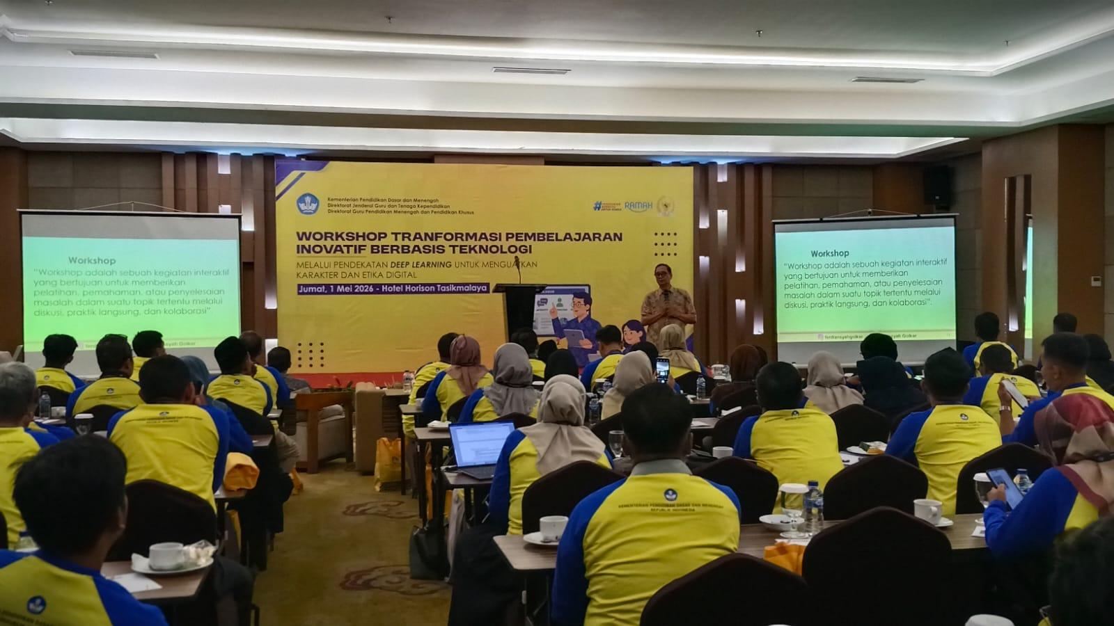 Tingkatkan Kualitas Guru, Kemendikdasmen dan Komisi X DPR RI Gelar Workshop Deep Learning di Tasikmalaya