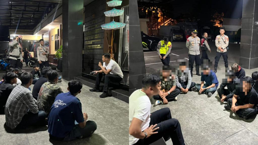 Ugal-ugalan Saat Konvoi Persib, 13 Remaja Diamankan Polres Tasikmalaya Kota untuk Pembinaan