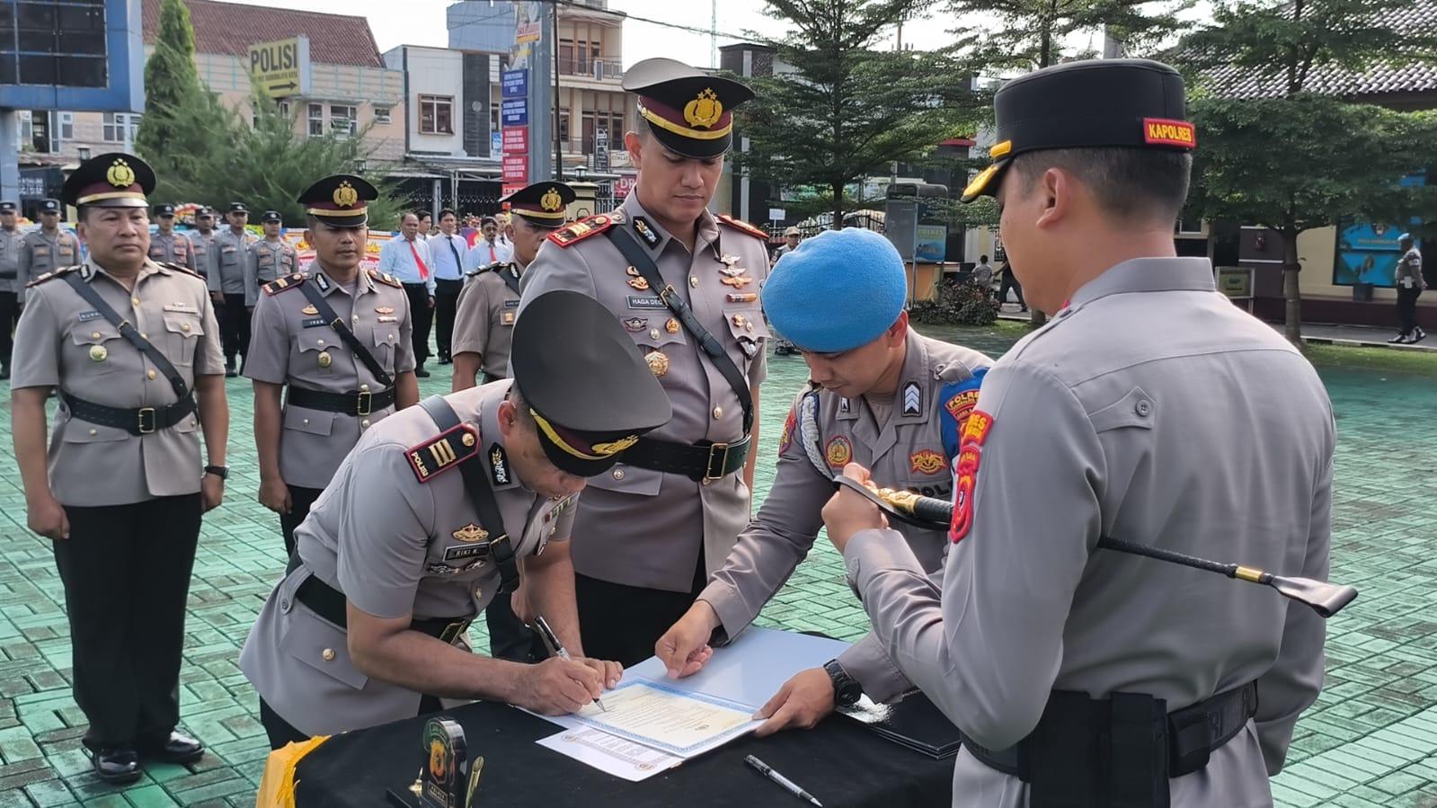 Sertijab Kasat Lantas Polres Tasikmalaya Kota, Pelantikan Kapolsek Mangkubumi, Sukaratu dan Kasi Humas
