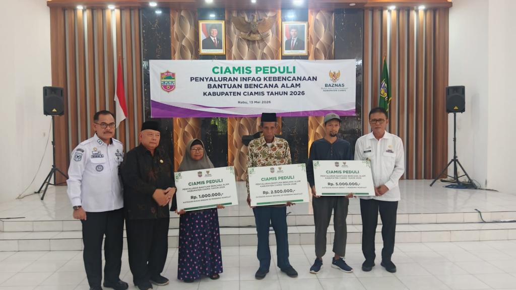 BAZNAS Salurkan Rp145,5 Juta untuk Korban Bencana di Ciamis