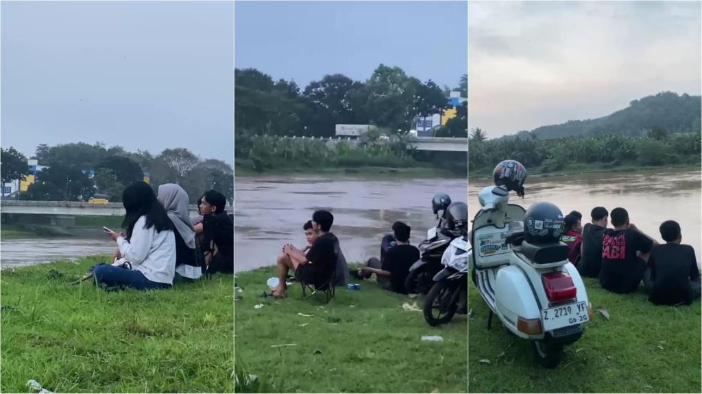 Pesona Senja Dobo: Spot Nongkrong Gratis Favorit Anak Muda di Tepian Sungai Citanduy