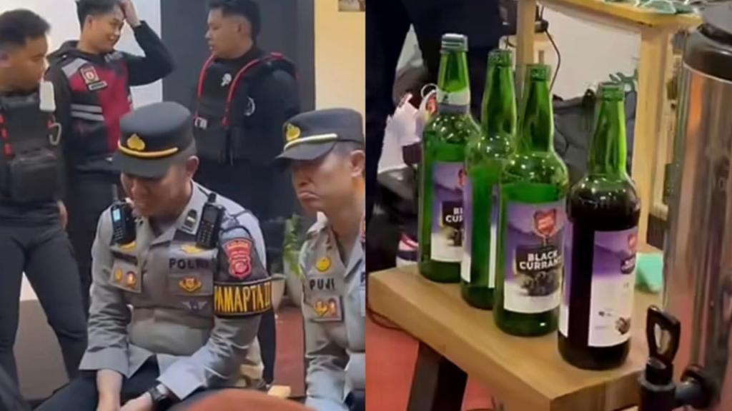 Polres Tasikmalaya Kota Bubarkan Pesta Miras di Sebuah Kafe Kawasan Cipedes