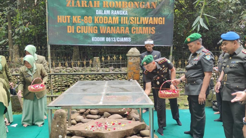 Jelang HUT ke-80 Kodam Siliwangi, Kodim 0613 Ciamis Gelar Ziarah ke Situs Ciung Wanara