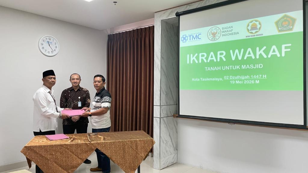 TMC Wakafkan Tanah untuk Pembangunan Masjid di Tasikmalaya, Ikrar Wakaf Resmi Ditandatangani