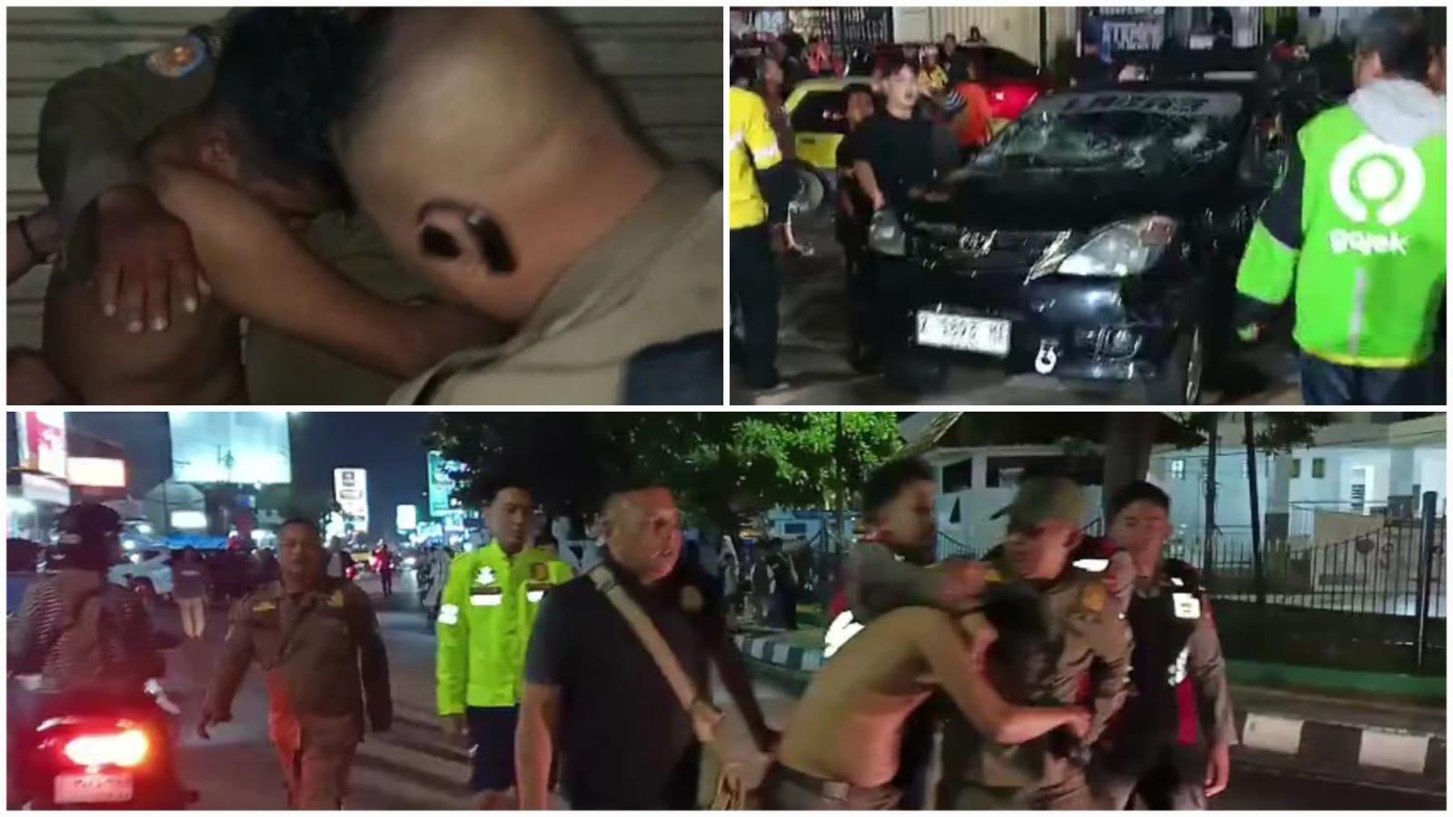 Pria Mabuk Diduga Pelaku Tabrak Lari Diamankan Wakapolres Tasikmalaya Kota dan Satpol PP dari Amukan Massa