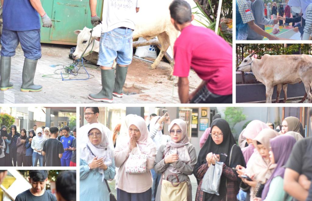 Tumbuhkan Empati Siswa, SMAN 5 Kota Tasikmalaya Sembelih 3 Ekor Sapi Kurban di Iduladha 2026