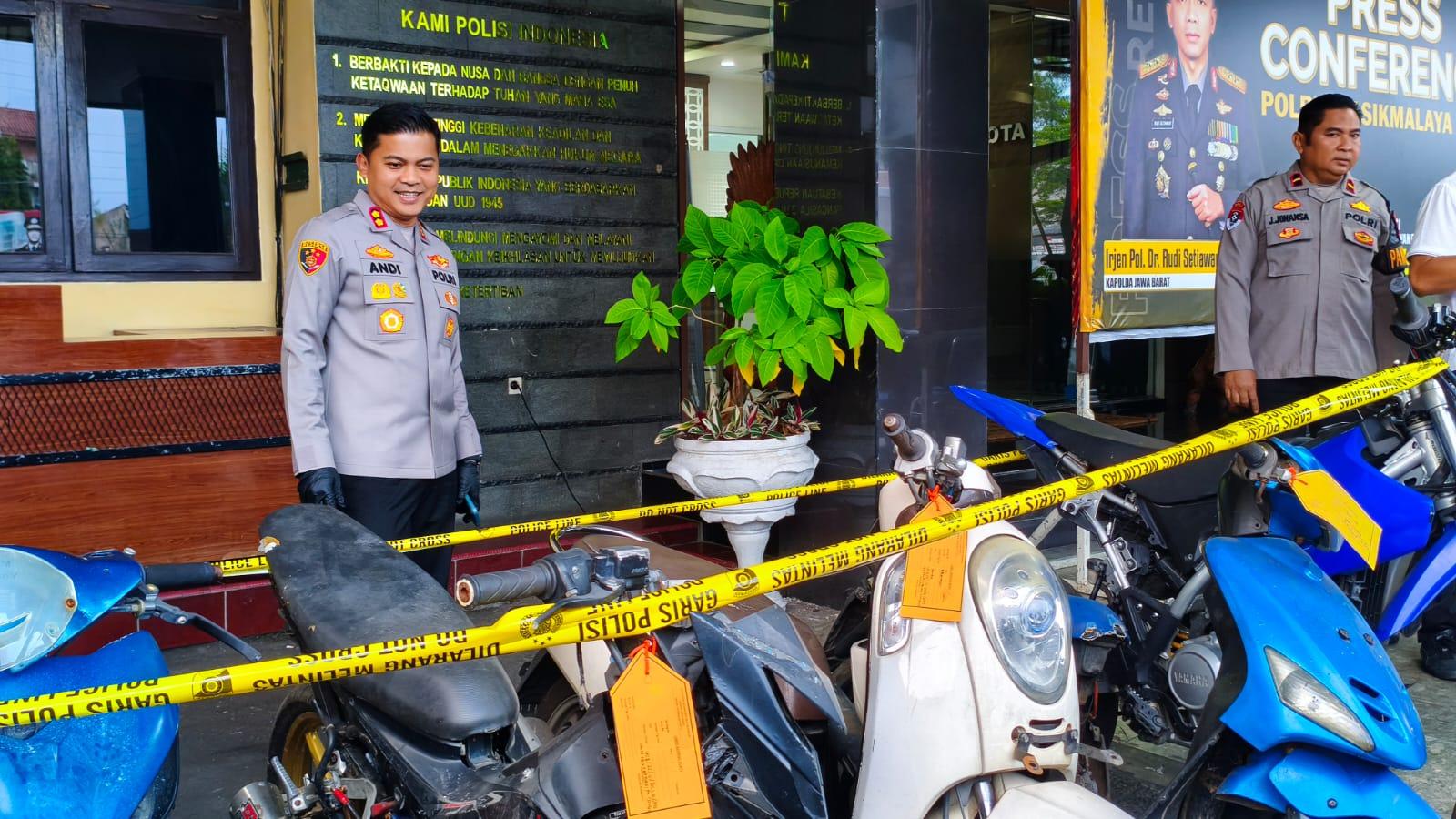 Operasi Jaran 2026, Polres Tasikmalaya Kota Ungkap 9 Kasus Curanmor dan Amankan 3 Tersangka