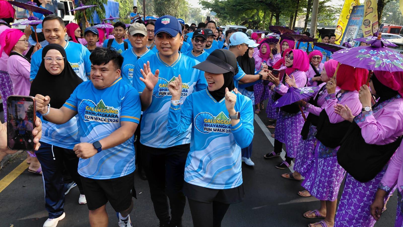 Galunggung Bhayangkara Fun Walk 2026 Meriah, Disporabudpar Tasikmalaya Terjunkan Ambu Midang