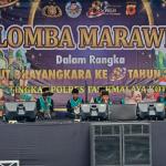Lomba Marawis Meriahkan Peringatan HUT Bhayangkara ke-80 di Polres Tasikmalaya Kota