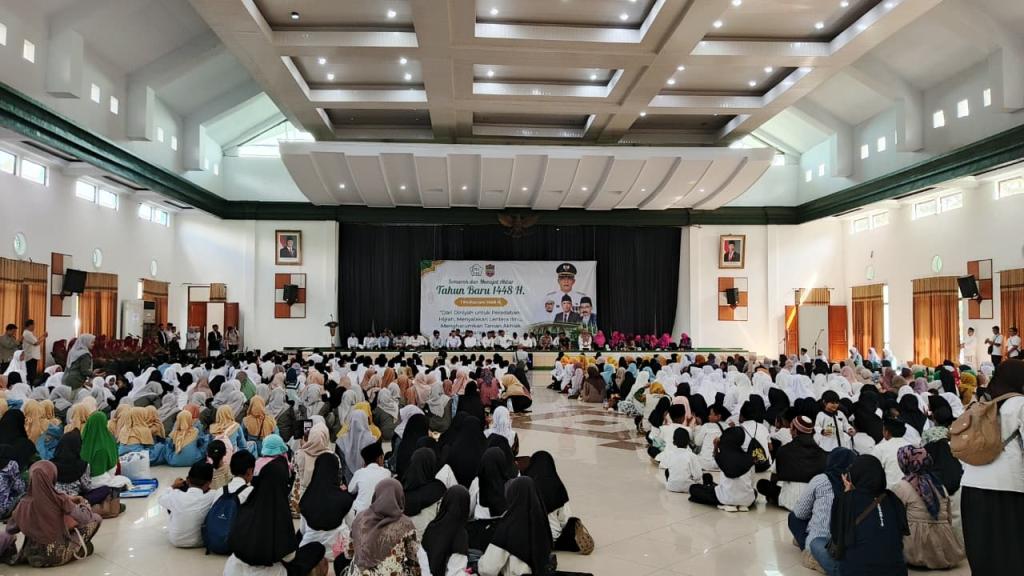 Semarak Tahun Baru Islam 1448 H, Ribuan Warga Ciamis Ikuti Pawai dan Munajat Akbar