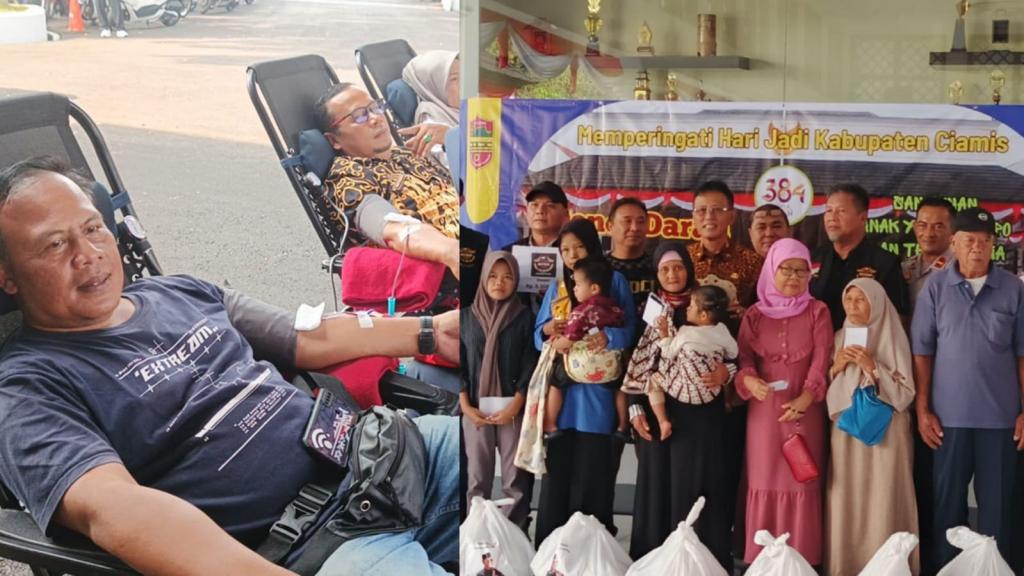 Doervoer dan HDCI Ciamis Raya Gelar Donor Darah dan Santunan, Wujud Nyata Semangat Guyub Ngawangun Galuh