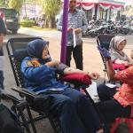 Meski Padat Tugas, Personel Damkar Ciamis Tetap Antusias Ikuti Donor Darah