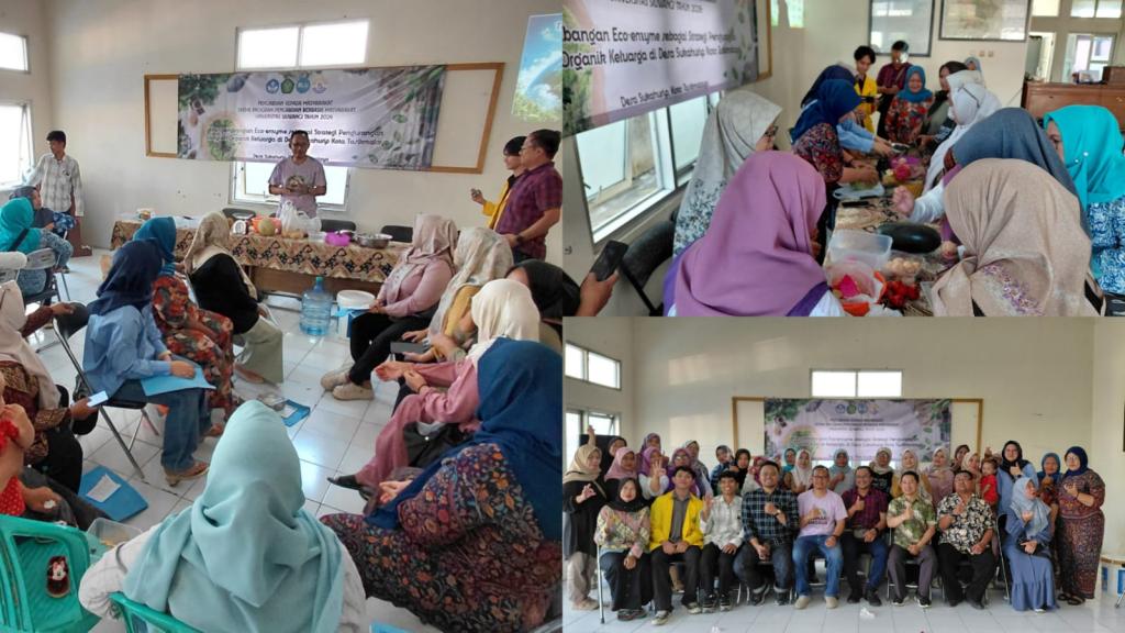Tim PKM Dosen Prodi Teknik Sipil dan FIK Unsil Tasikmalaya Latih Warga Sukahurip Bikin Eco Enzyme dari Sampah Organik
