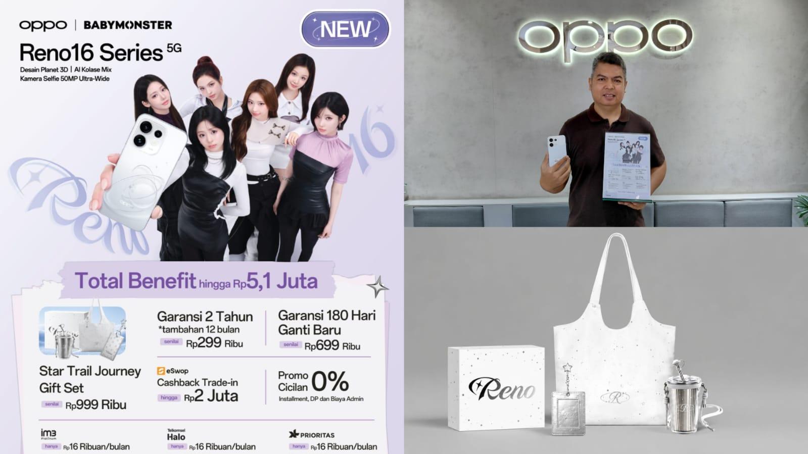 Pre-Order OPPO Reno 16 Series 5G di Agung Cell Tasikmalaya, Dapatkan Total Benefit Rp5,1 Juta!