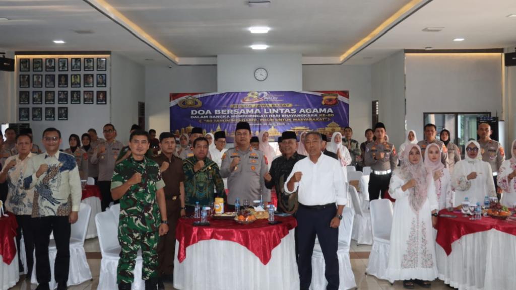 Peringati Hari Bhayangkara ke-80, Polres Ciamis Gelar Doa Bersama Lintas Agama