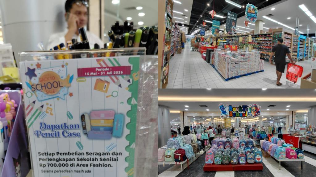 Sambut Tahun Ajaran Baru, Area Supermarket dan Fashion Plaza Asia Tasikmalaya Hadirkan Perlengkapan Sekolah Murah