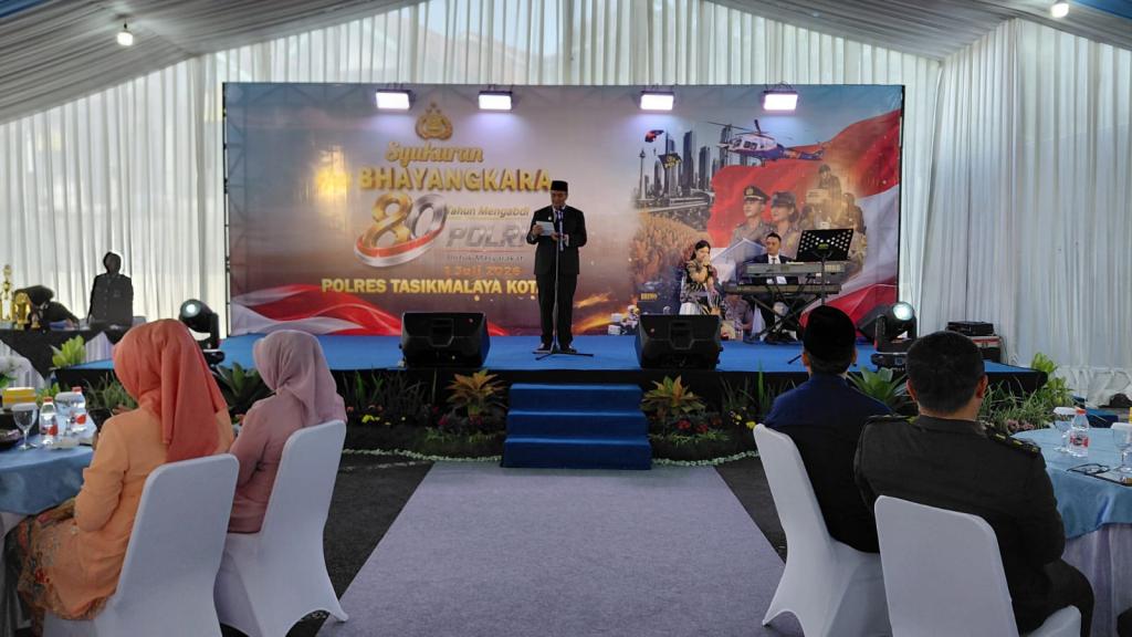 HUT ke-80 Bhayangkara: Wakil Wali Kota Tasikmalaya Diky Candra Ingatkan Pentingnya Amanah Jabatan