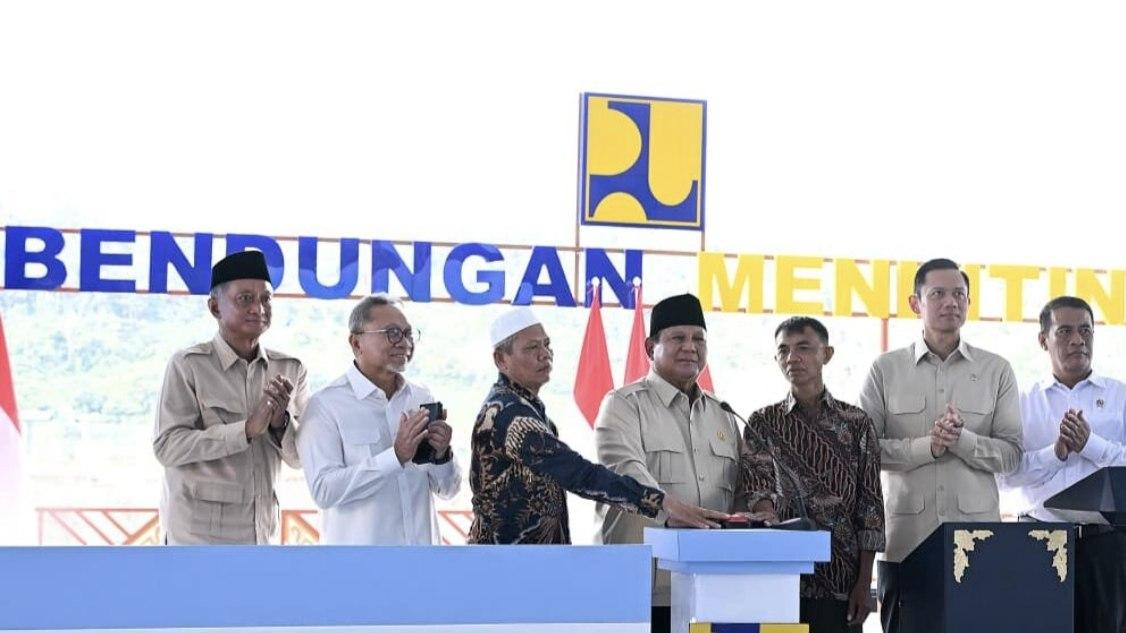 Prabowo Resmikan 5 Bendungan dan B50, Indonesia Hemat Rp170 Triliun per Tahun dari Impor Solar
