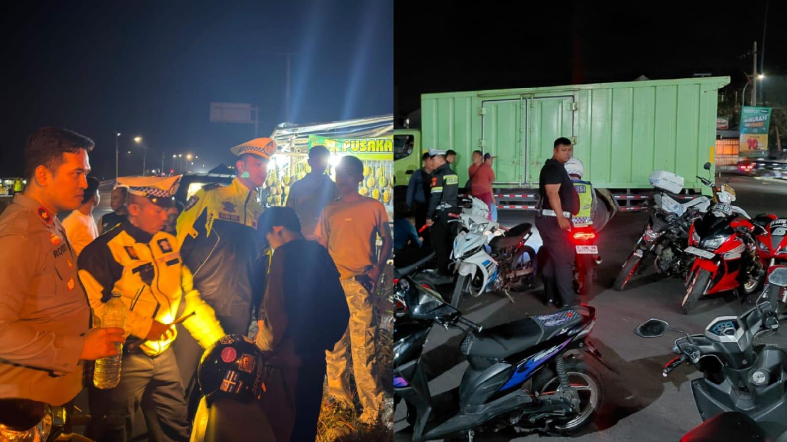 Gelar Razia di Lingkar Utara Tasikmalaya, Ratusan Motor Berknalpot Brong Terjaring Tim Gabungan