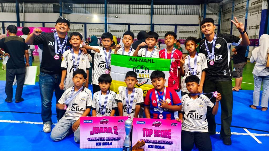 SD Islam An-Nahl Tasikmalaya Raih Juara 2 Summer Futsal League 2026, Cetak Top Skor di Kategori KU 2014