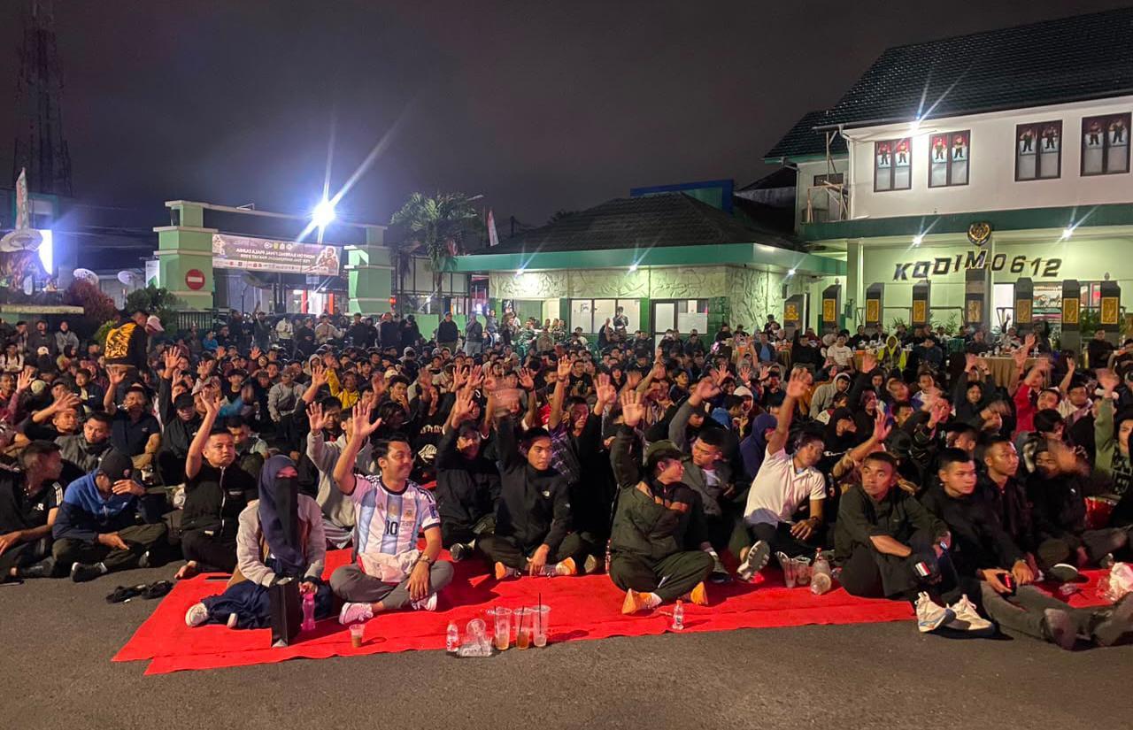 Kolaborasi Kadin dan Kodim 0612 Tasikmalaya Fasilitasi Nobar Final Piala Dunia 2026 Lewat Festival Manunggal Rakyat