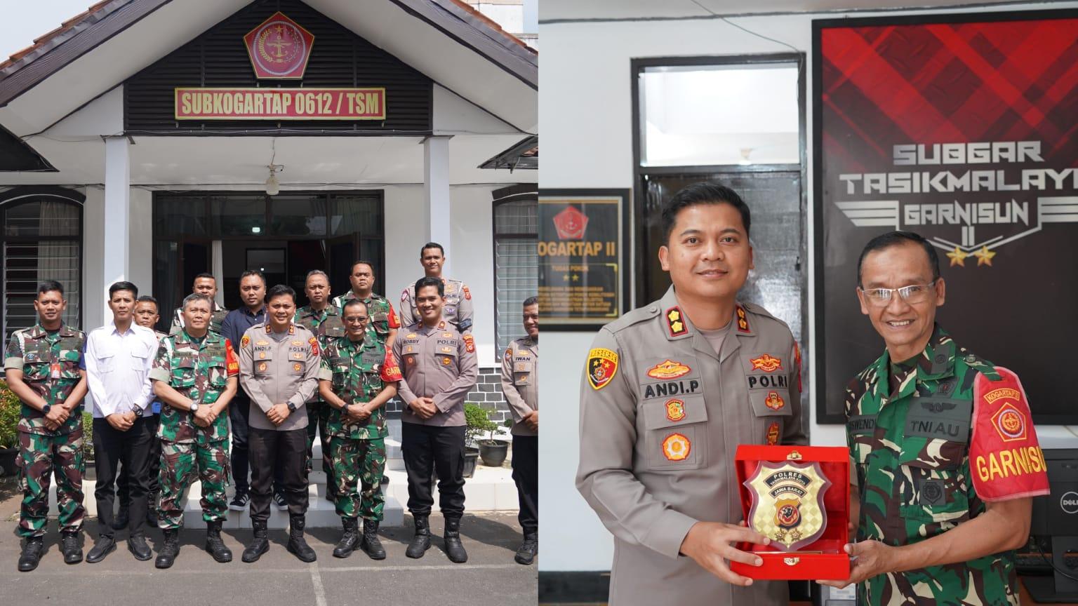 Kapolres Tasikmalaya Kota Perkuat Sinergi dengan Kogartap 0612, Bangun Kolaborasi Jaga Kondusivitas Wilayah