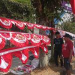 Jelang HUT RI ke-81, Pedagang Bendera Merah Putih Mulai Bermunculan di Sejumlah Titik Ciamis