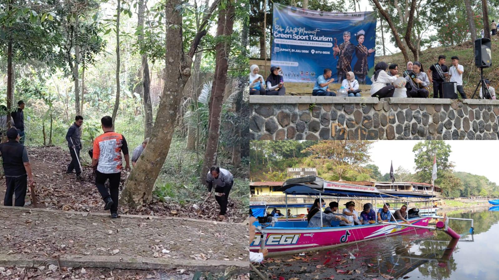 Bersama Paguyuban Moka, Pemkot Tasikmalaya Gelar Aksi Bersih Situ Gede dan Kampanye Green Sport Tourism