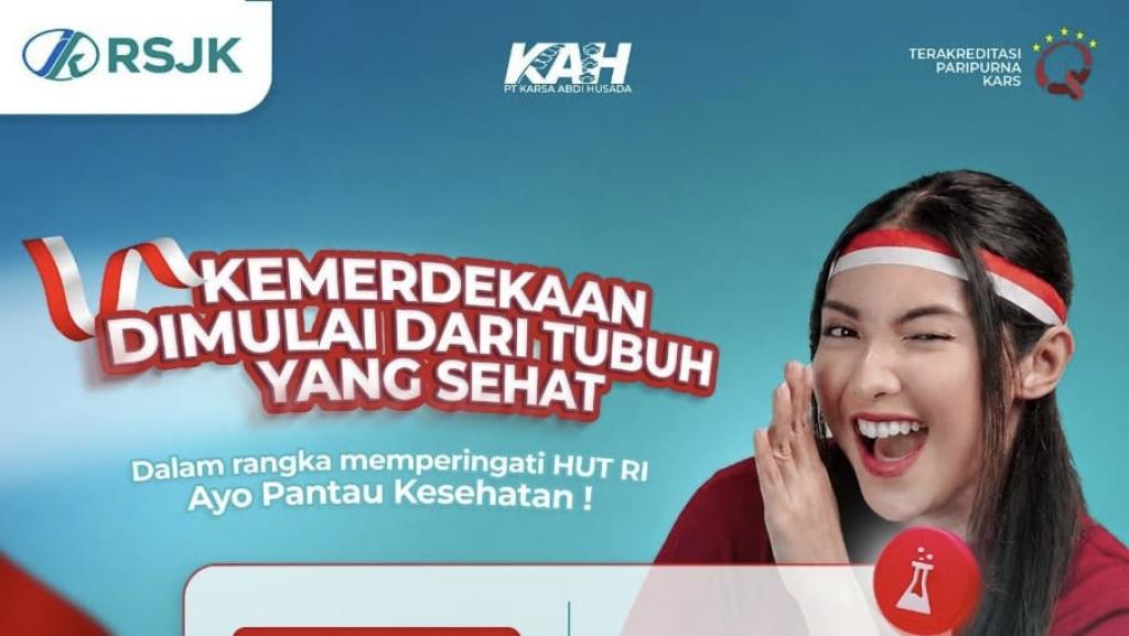 RS Jasa Kartini Tasikmalaya Hadirkan Promo Pemeriksaan Kesehatan Spesial HUT ke-81 RI, Cek Kesehatan Lebih Hemat