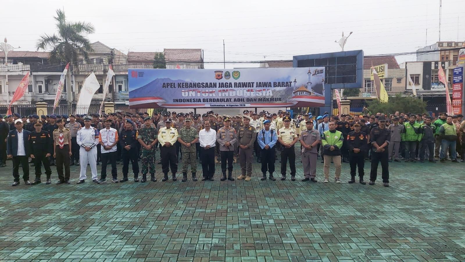Deklarasi Kebangsaan Jaga Rawat Jawa Barat, Polres Tasikmalaya Kota Perkuat Sinergi Jaga Kamtibmas