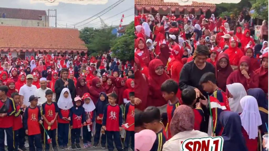 Semarak Kemerdekaan di SDN 1 Mangkubumi, Diky Candra Hadir dan Berbagi Keceriaan Bersama Siswa