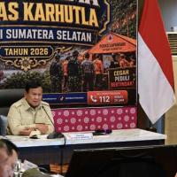 Presiden Prabowo Pantau Penanganan Karhutla Jambi dan Lampung, Apresiasi Kerja Keras Petugas di Garis Depan